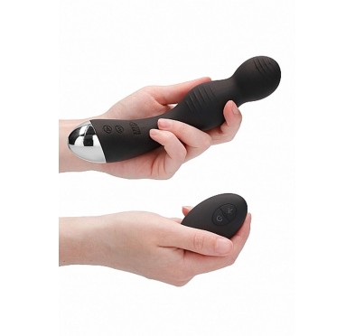 Remote Controlled E-Stim & Vibrating G/P-Spot Vibrator - Black